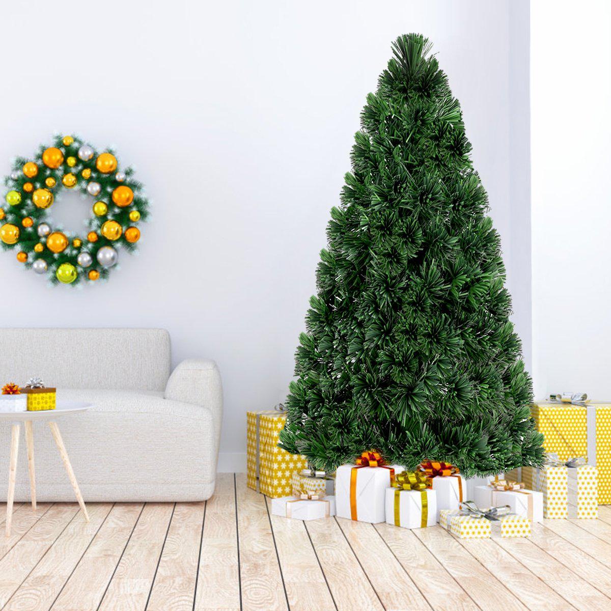 PVC  - 6  Fiber Optic Artificial PVC Christmas Tree-6 ft