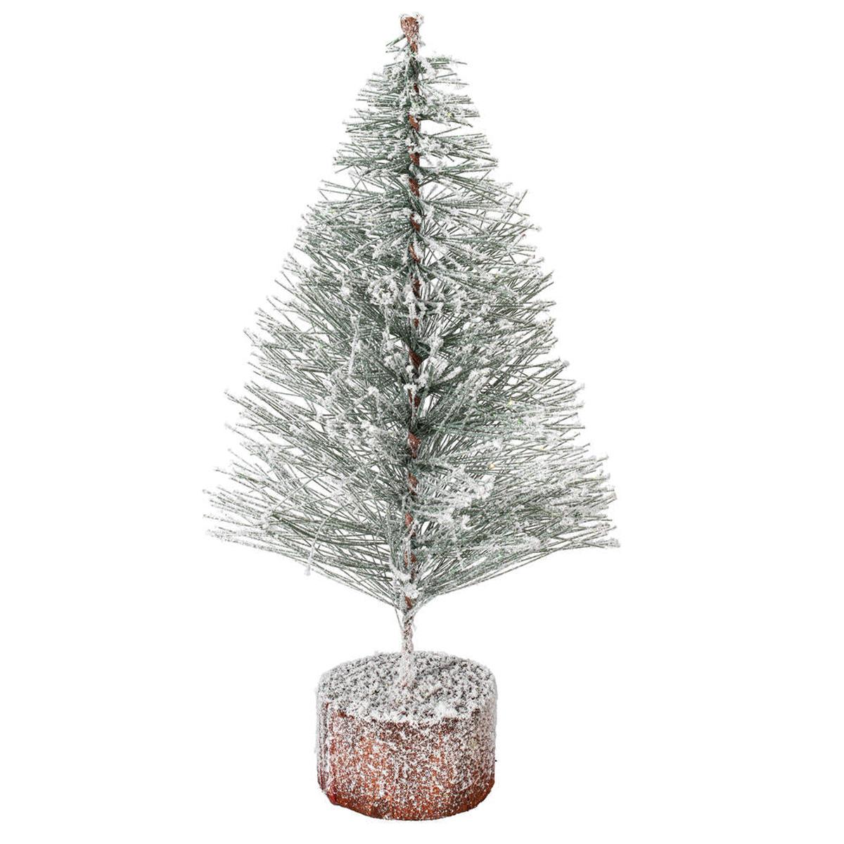 Vickerman 12in. flocked Village Artificial Christmas tree