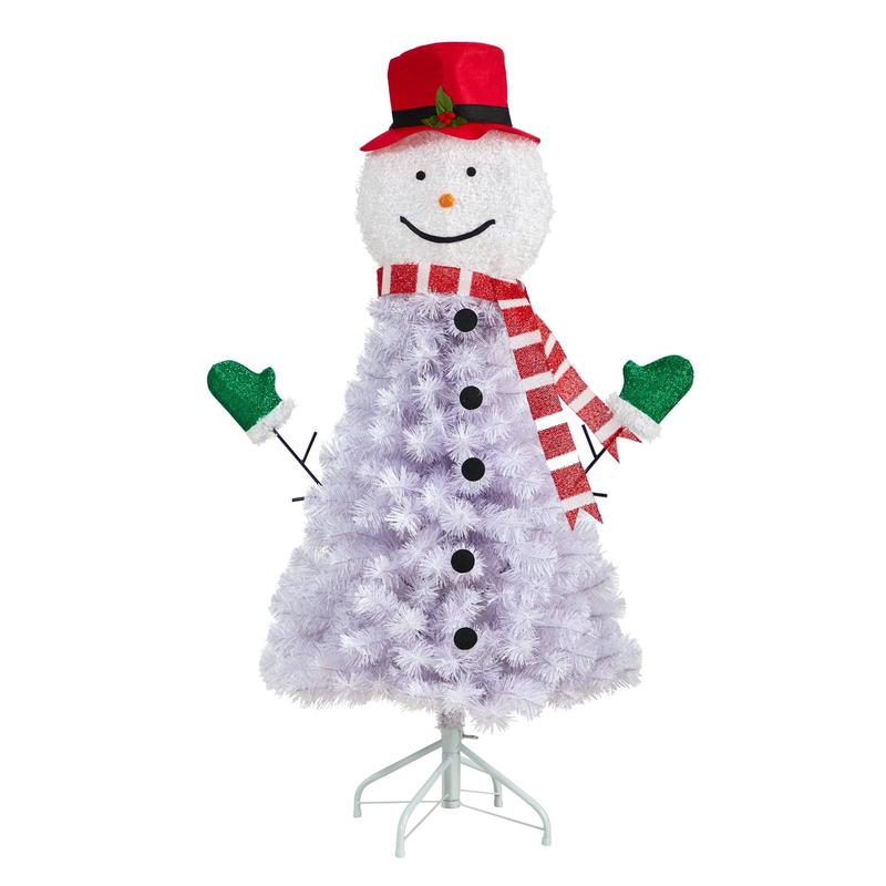 4 Snowman Artificial Christmas Tree with 234 Bendable Branches