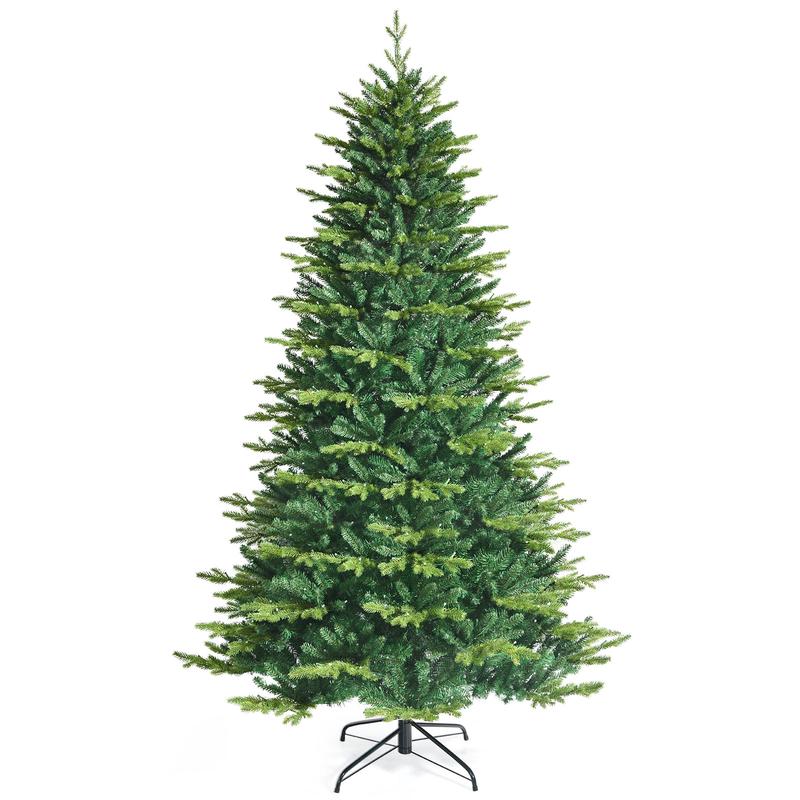 Pre-Lit Artificial Hinged Christmas Tree, 8', App Controlled LED Lights, Green