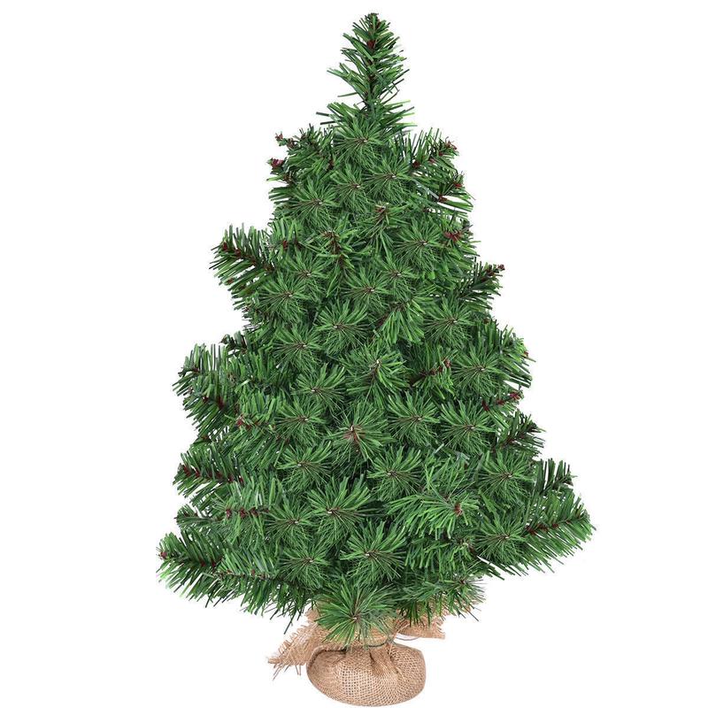 Artificial PVC Christmas Tree, 3 ft, Green - Green