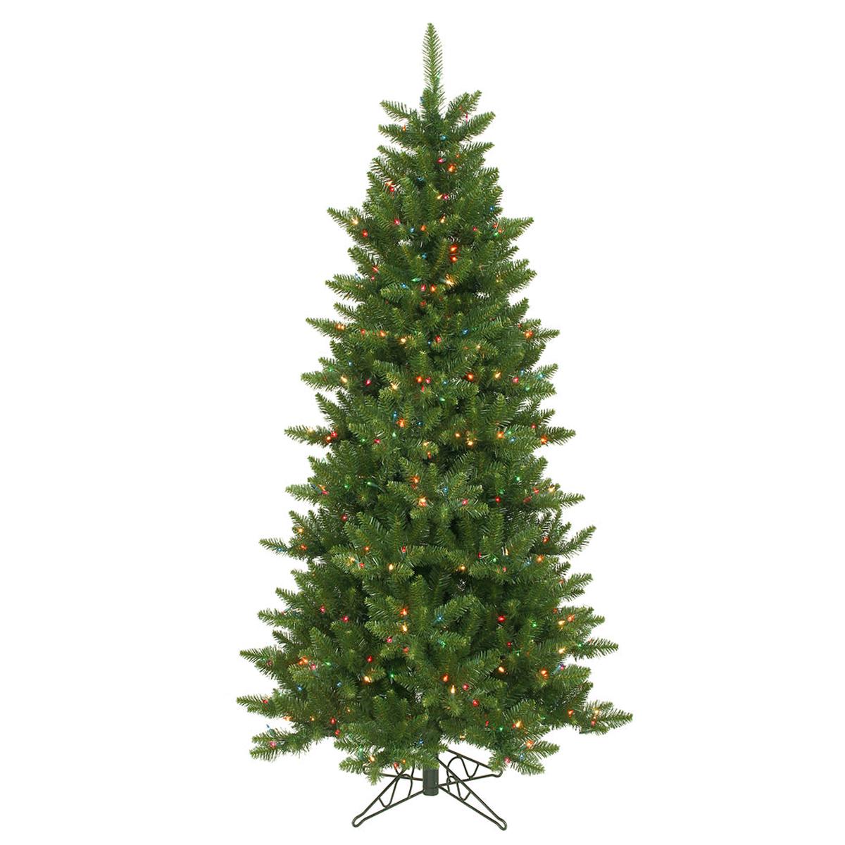Vickerman 6.5ft. Camdon Fir Slim Artificial Christmas Tree in LED Lights