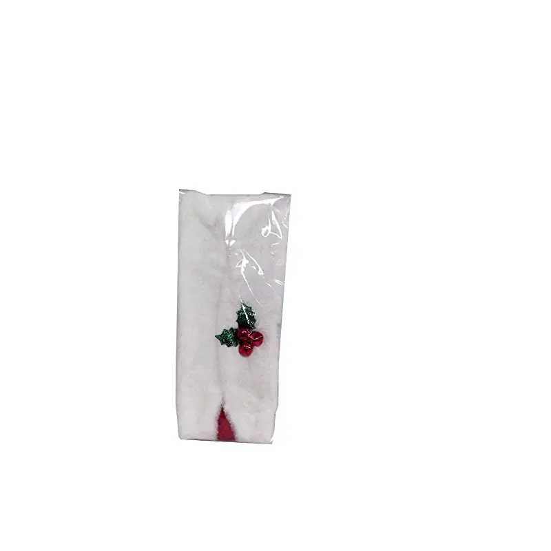 Santa Christmas Suspenders with White Plush Collar