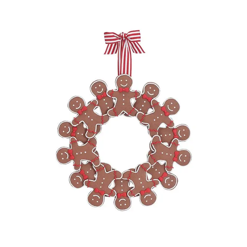 GINGERBREAD CLAY DOUGH WREATH