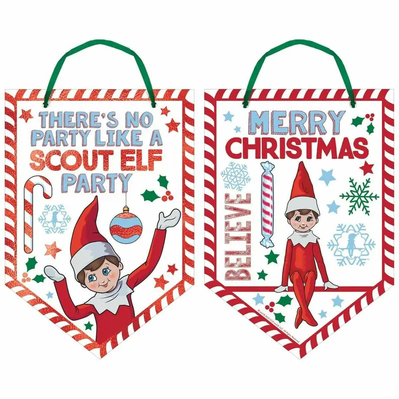 The Elf On The Shelf Scout Elf Party Cardboard Sign