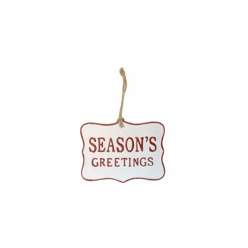 SEASONS GREETING METAL SIGN
