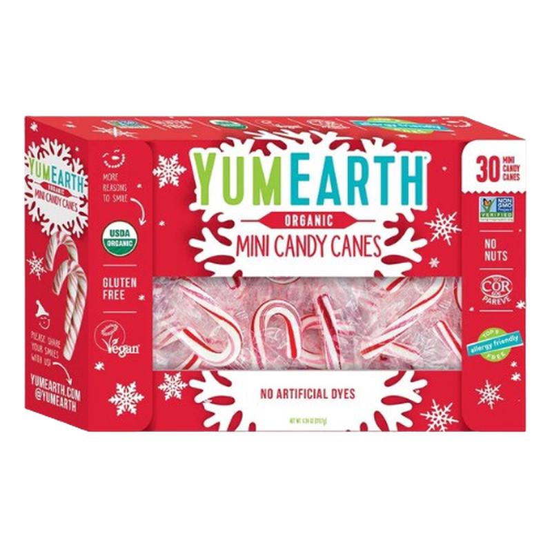 Yum Earth Mini Candy Canes 30 Count 6.34 oz. Box