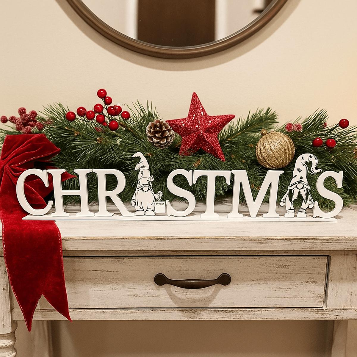 White Metal Christmas Ornament - 78cm