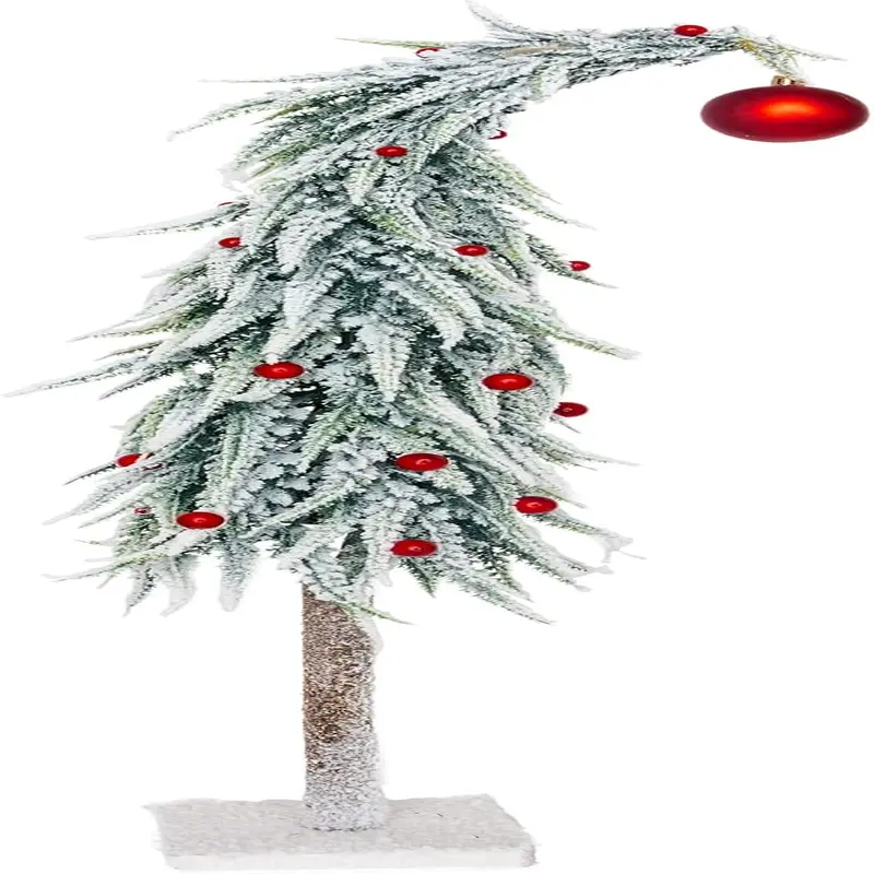 Artificial Flocked Christmas Tree Holiday Decorations for Home, Large 31