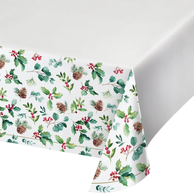 Chic Holiday Paper Tablecover 1 CT 54X102