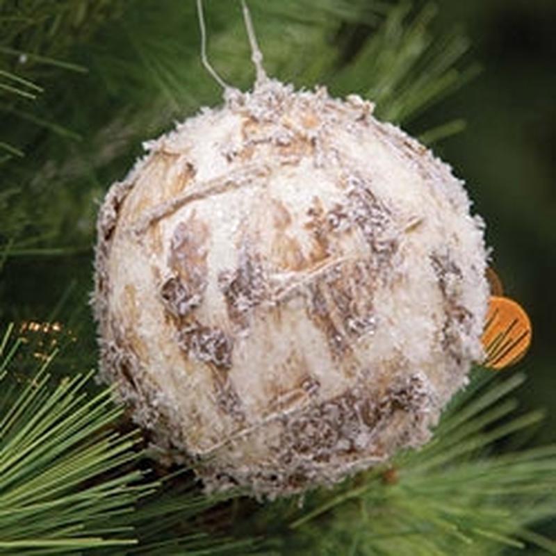 Winter Woods Round Ball Ornament 3.25
