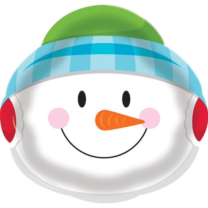 12/Case Bulk Snowman Plastic Trays