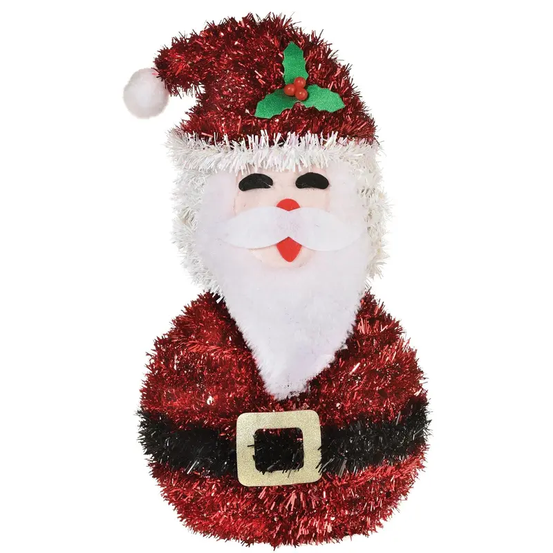 3D Deluxe Tinsel Santa