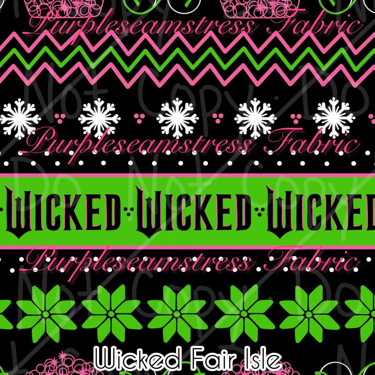 Wicked Fair Isle  Fabric