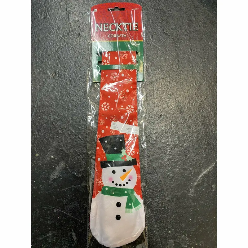 Christmas Snowman Necktie
