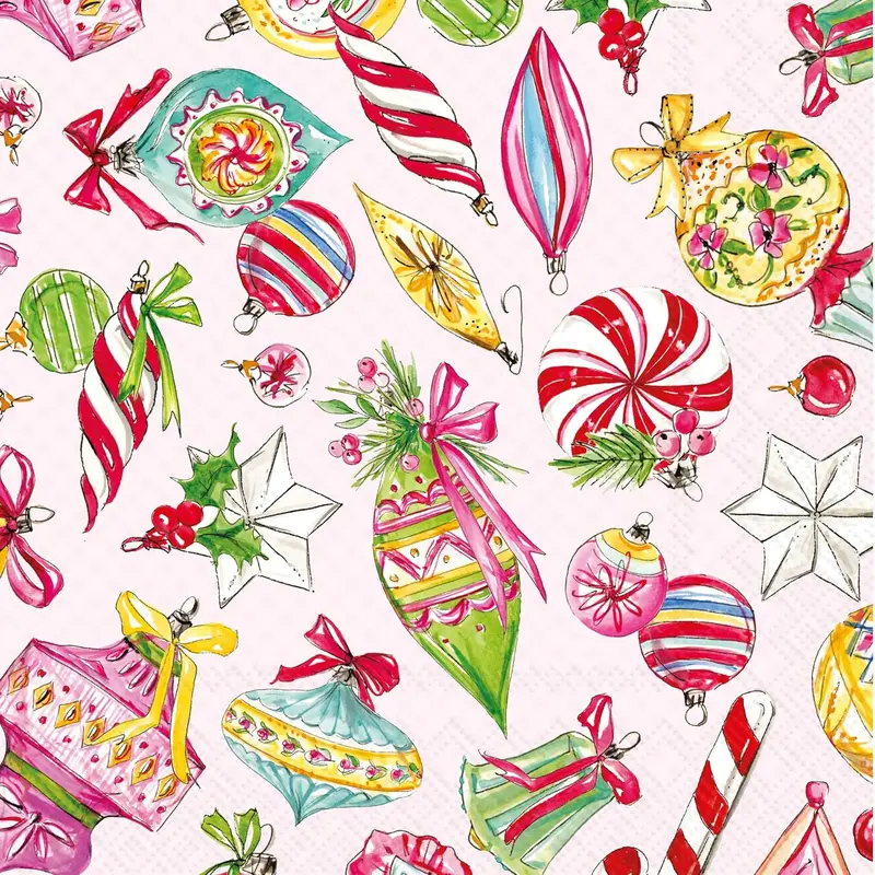Party Napkins Disposable 3-Ply Paper Lunch Napkin Pack, 6.5