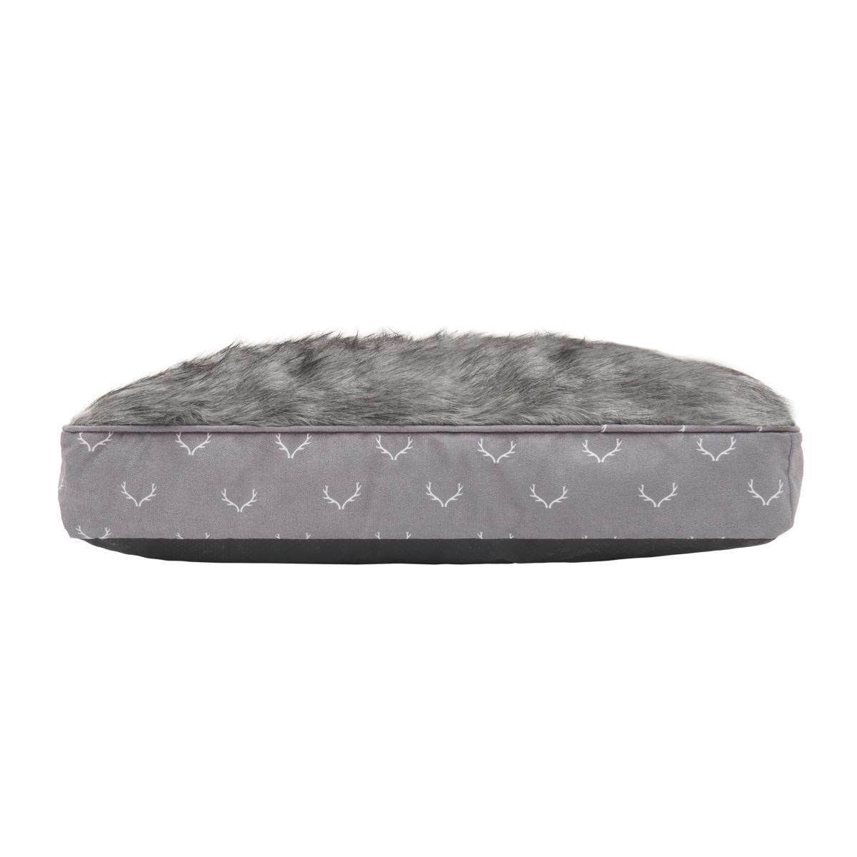 Wolf and Tiger Antler Hygge Dog Bed  Winter Faux Fur Mattress (72  54 cm)