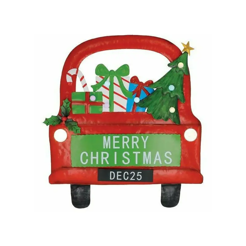 MERRY CHRISTMAS TRUCK WALL HANGING