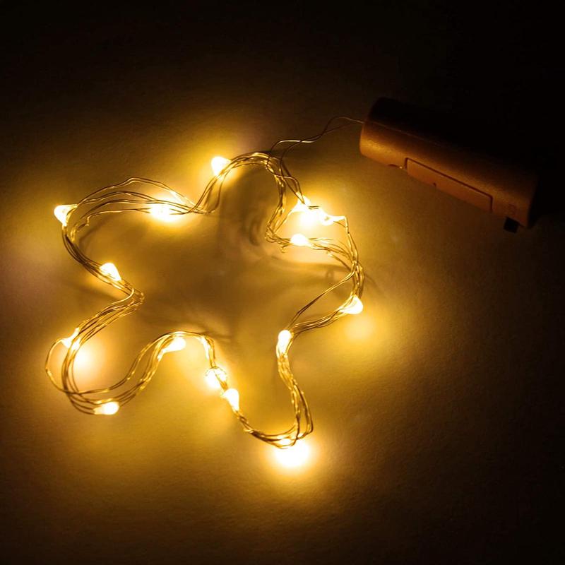 Wine Bottle Cork Lights Battery Powered Colorful Fairy Mini String Lights