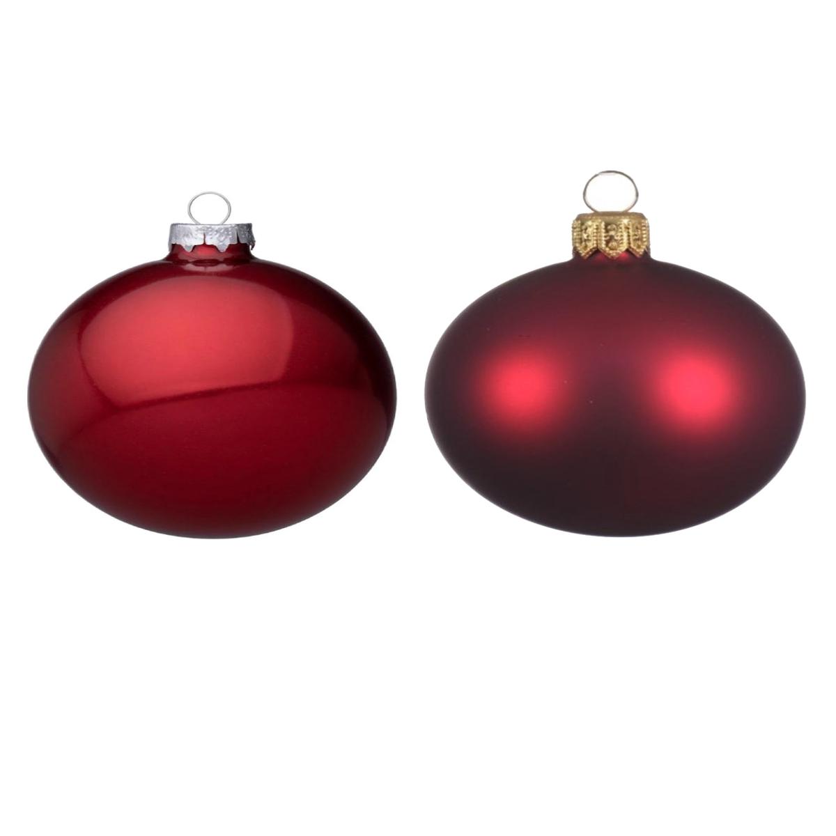 10cm Bordeaux Glass Christmas Tree Ball