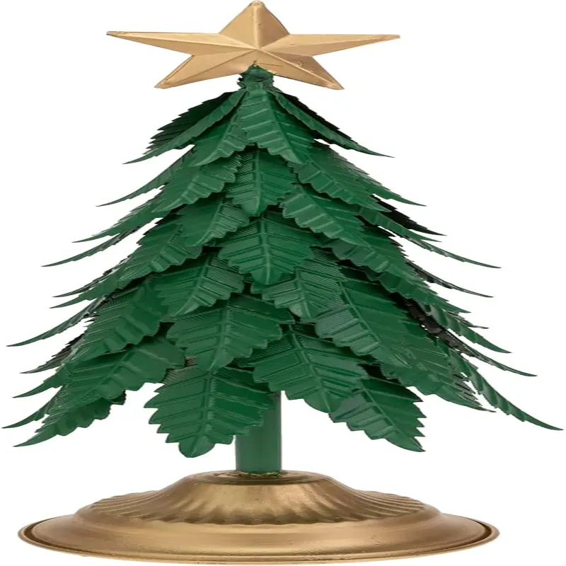 Christmas Tree Tabletop Mantel Shelf Winter Holiday Decorations for Home, 18.25