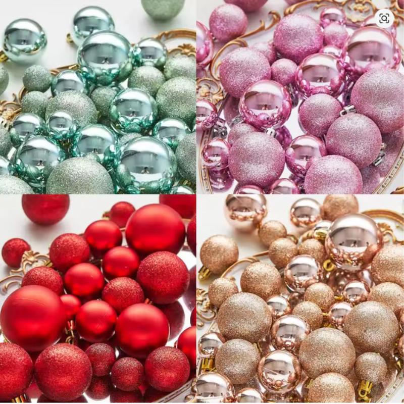 (Net) Red Christmas Tree Balls