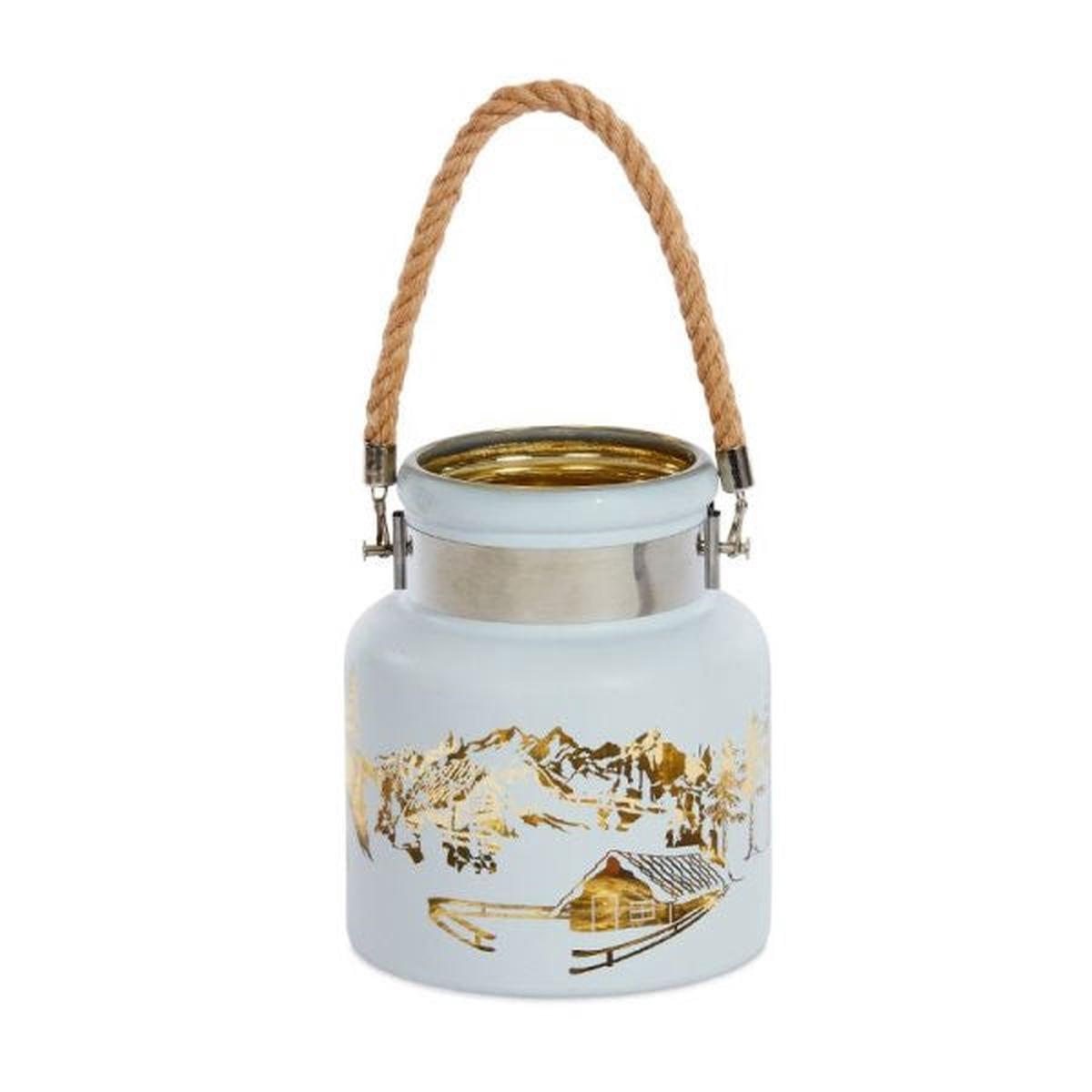 Wonderland Lantern Candle Holder White