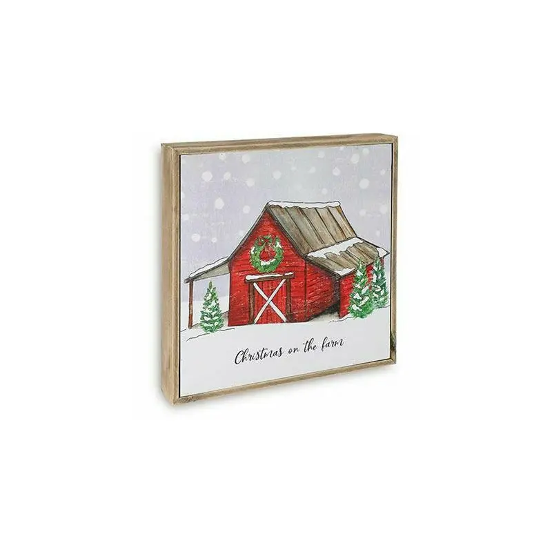 CHRISTMAS ON THE FARM BARN WALL HANGING