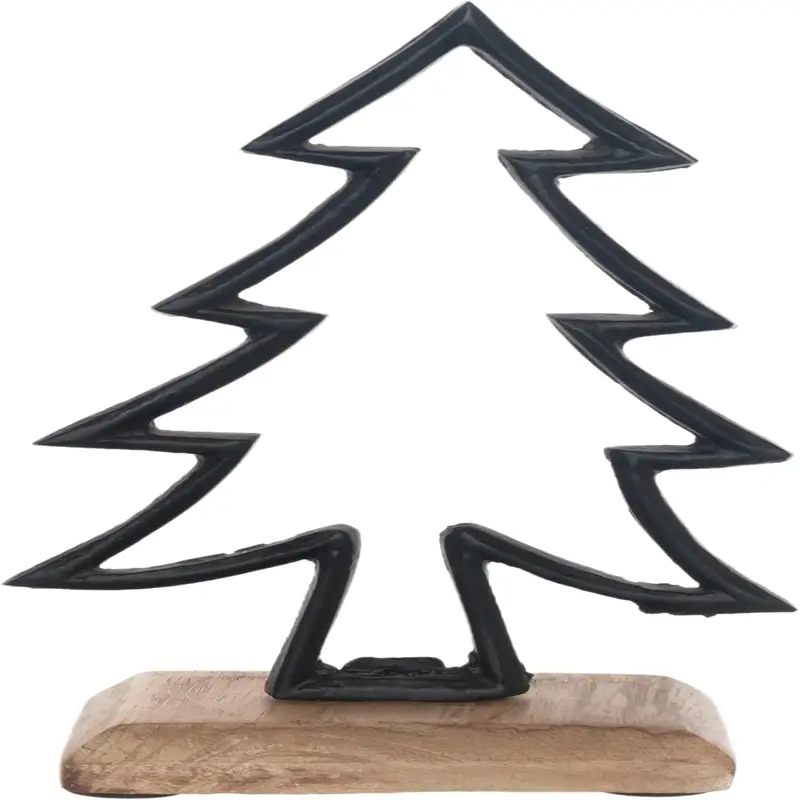 Tabletop Christmas Tree Winter Holiday Decorations for Home, 6.25