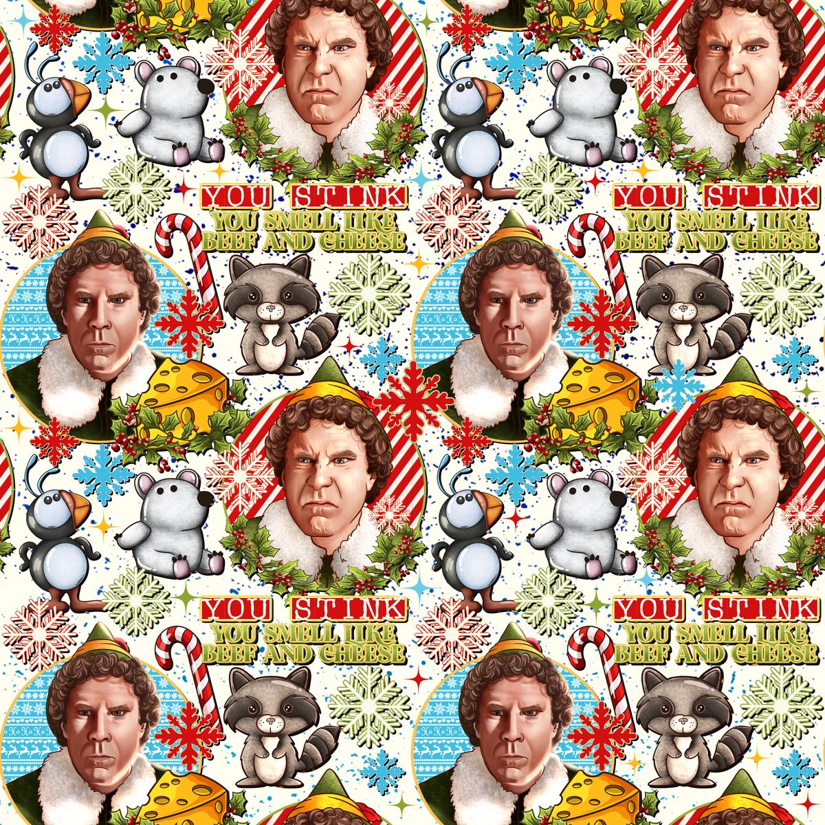 You Stink Elf  Fabric
