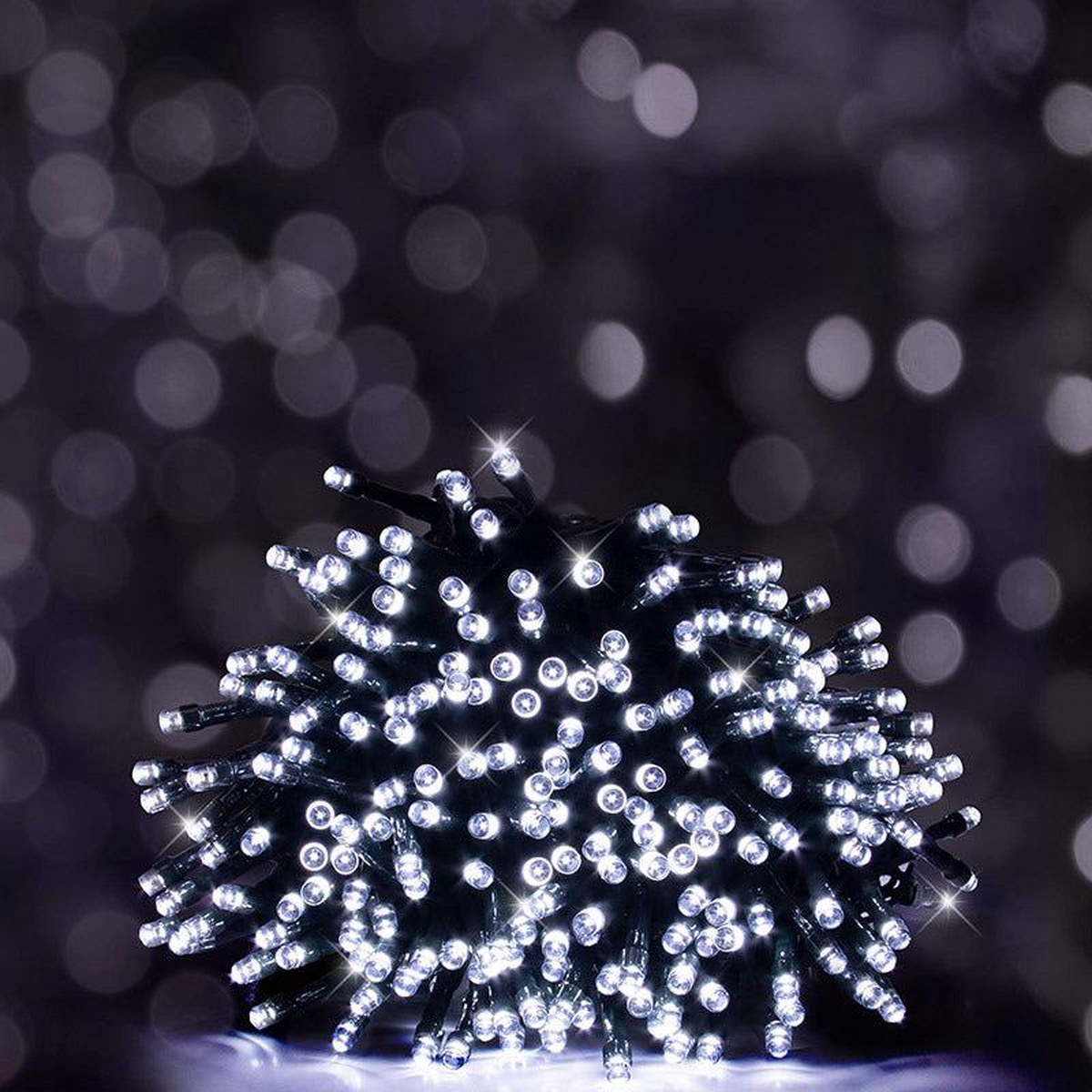 (Net) Solar Led 14 M 200 White Lights