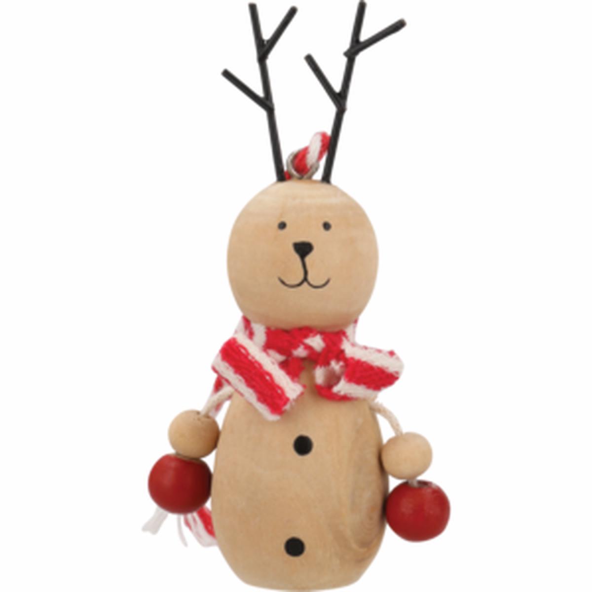 Wood Figures Christmas Tree Decoration