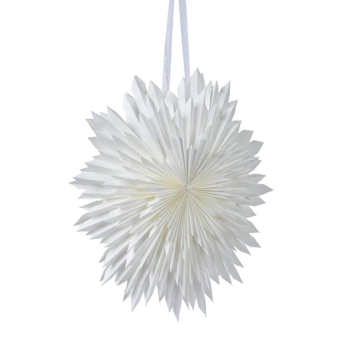 White Hanging LED Snowflake - 60cm