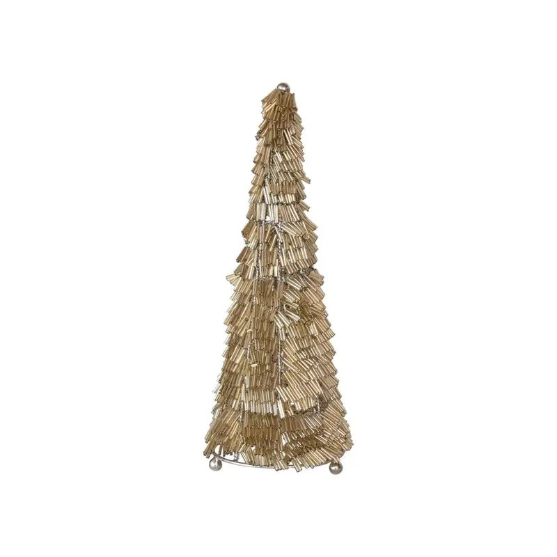Wire & Glass Bead Christmas Tree