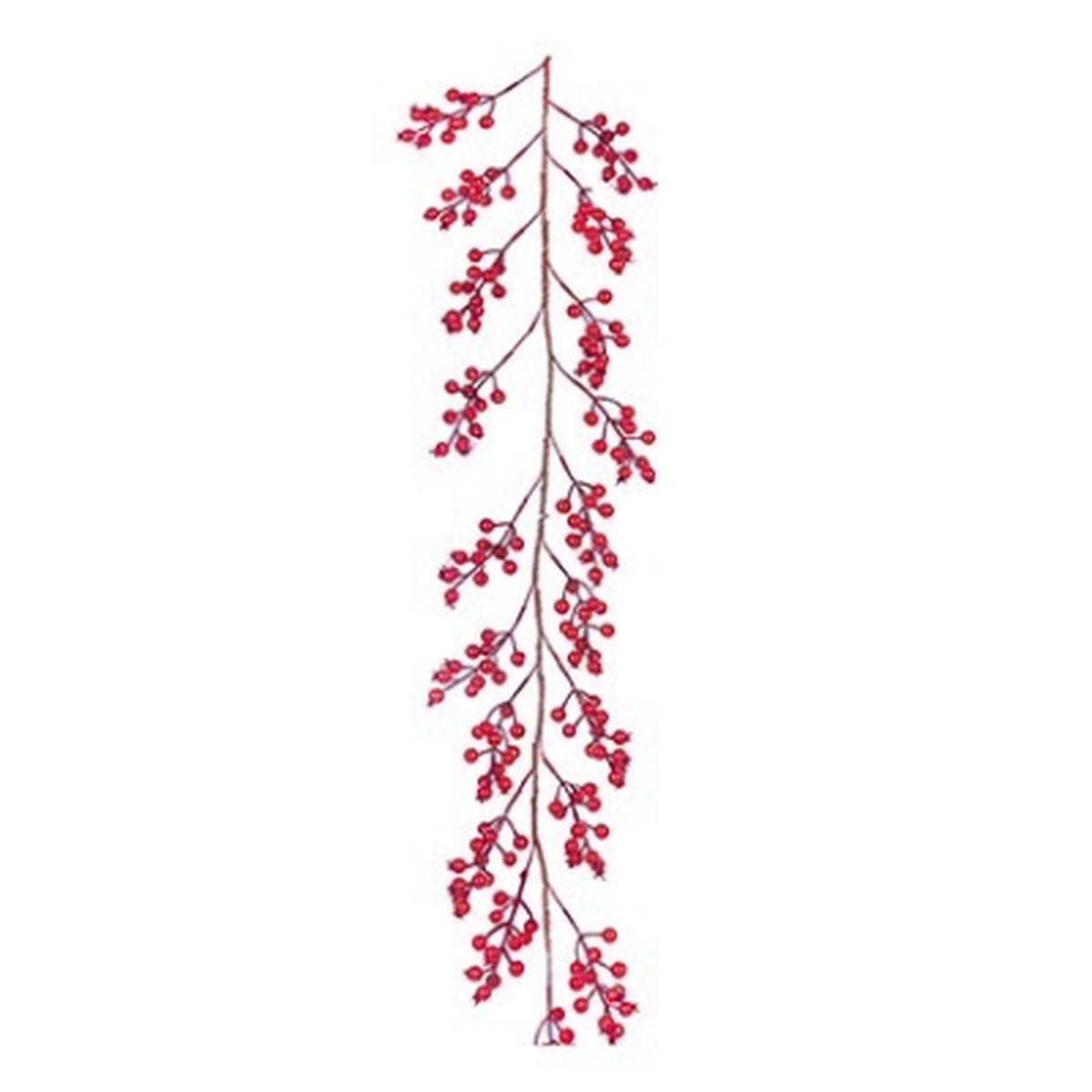 1.3m Red Berries Garland