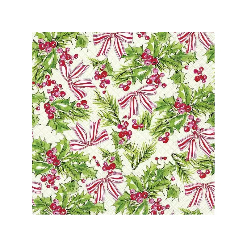 Party Napkins Disposable 3-Ply Paper Lunch Napkin Pack, 6.5