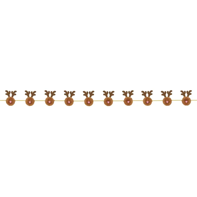 Reindeer Pom Pom Garland