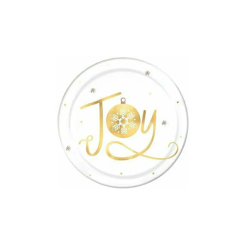 Joy Coupe Plates, Hot-Stamped, 7 1/2