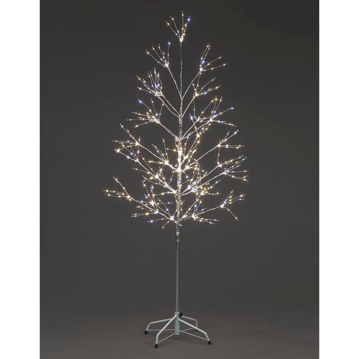 1.5m Silver Tree with Warm and Ice White LEDs