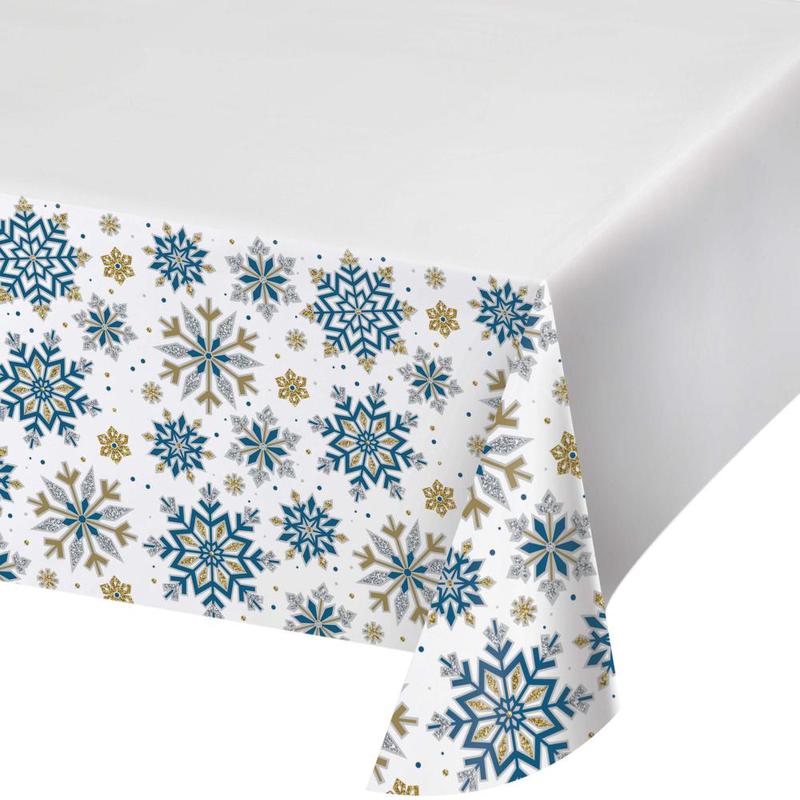 12/Case Bulk Whimsical Winter Paper Tablecover, Border Print