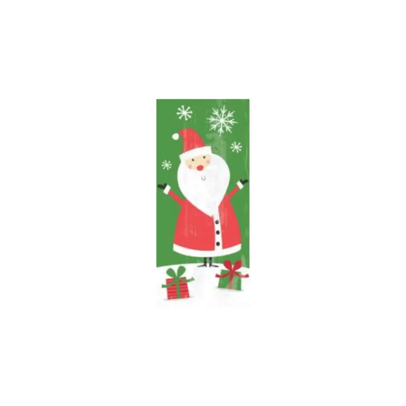 Festive Santa with Snowflakes Tree Party Bags