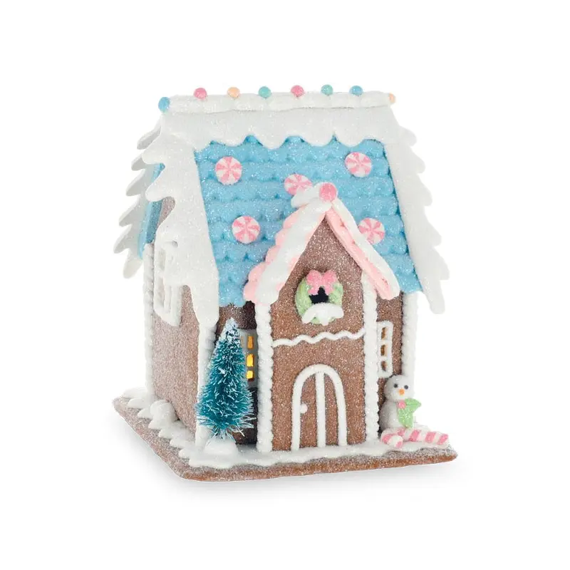 GINGERBREAD HOUSE PASTEL COLORS