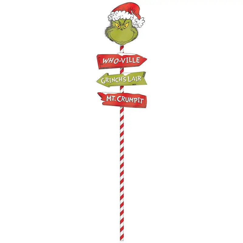 Grinch Directional Metal Yard Stak
