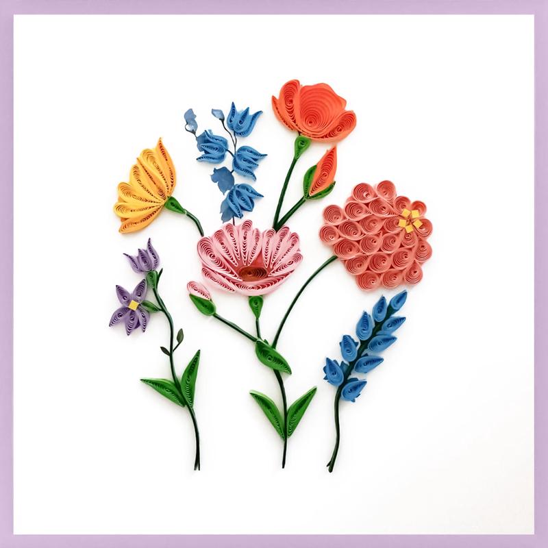 Wildflowers Quilling Card
