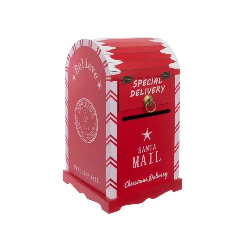 Wooden Santa Mailbox 40cm