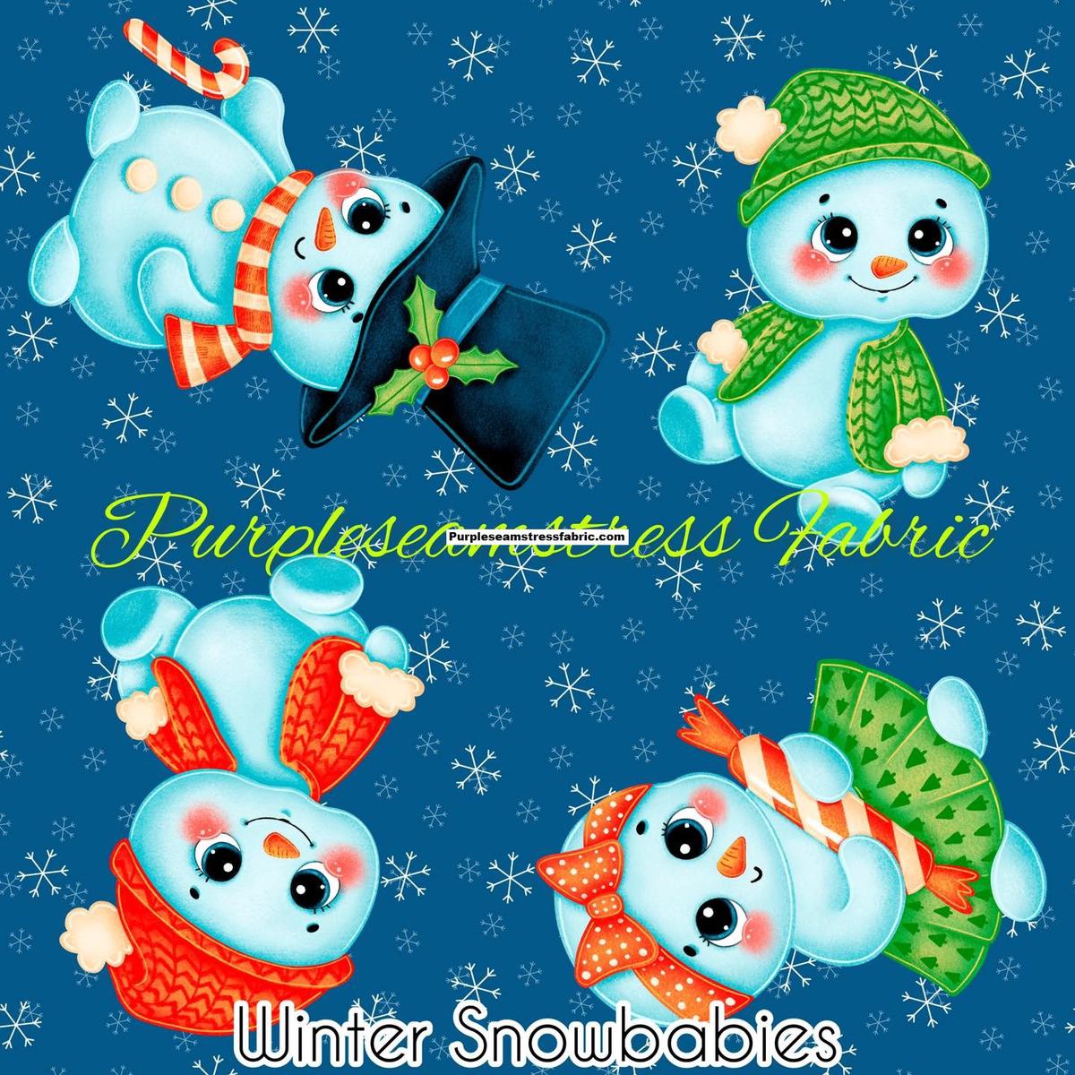 Winter Snowbabies  Fabric