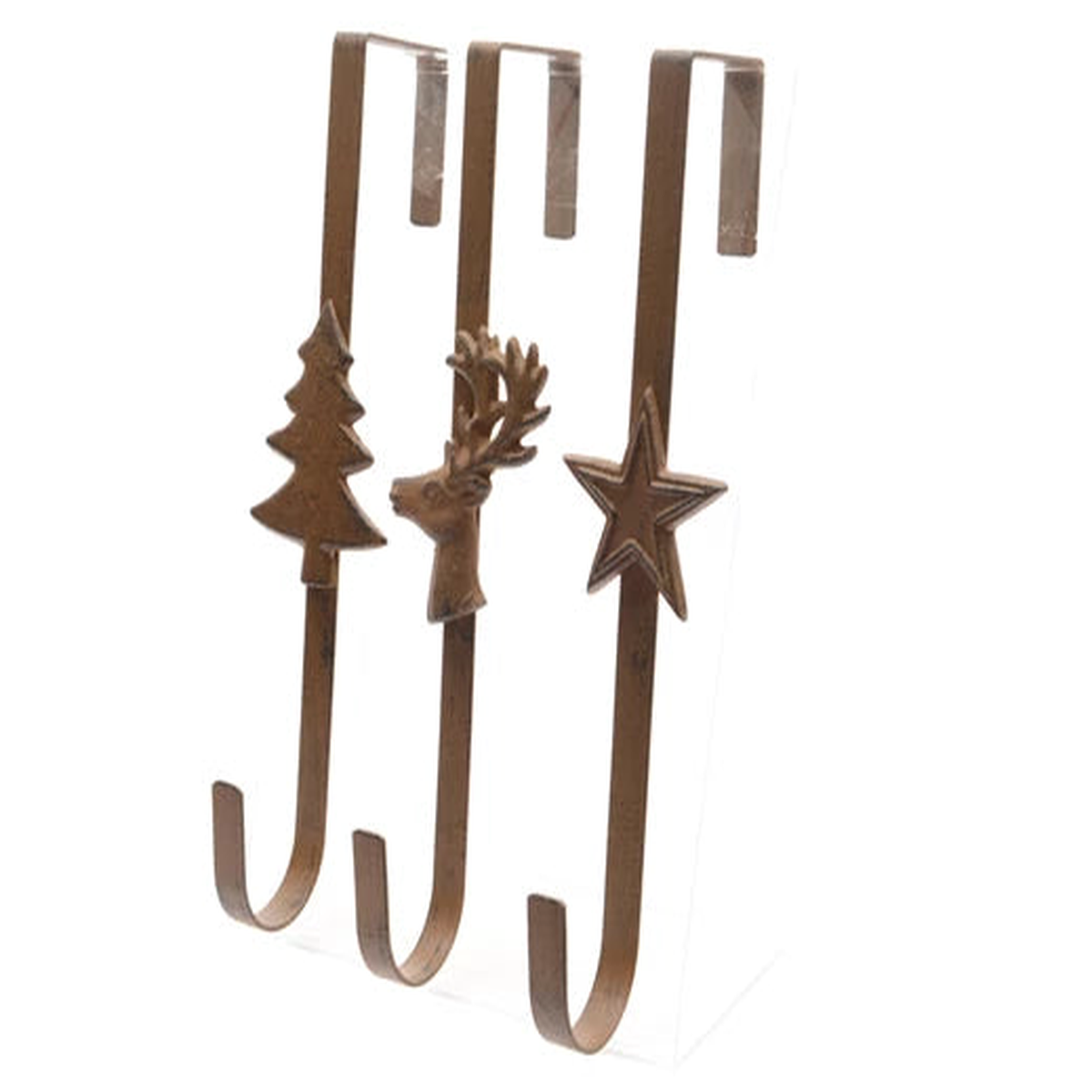 Wreath holder iron wreath brown L.11cm x W.7cm x H.29cm