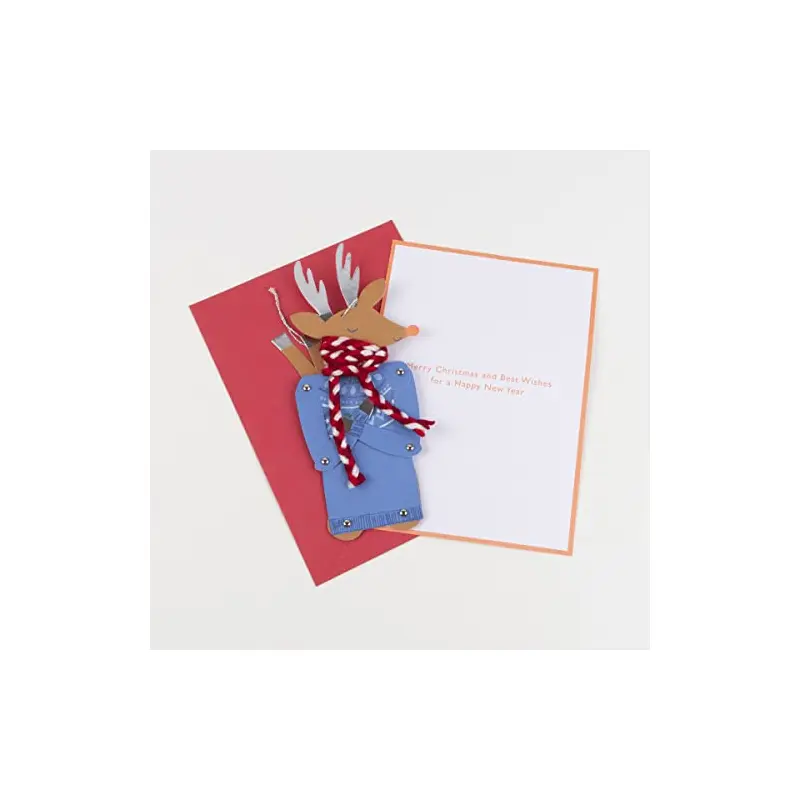 Meri Meri Dancing Reindeer Christmas Card