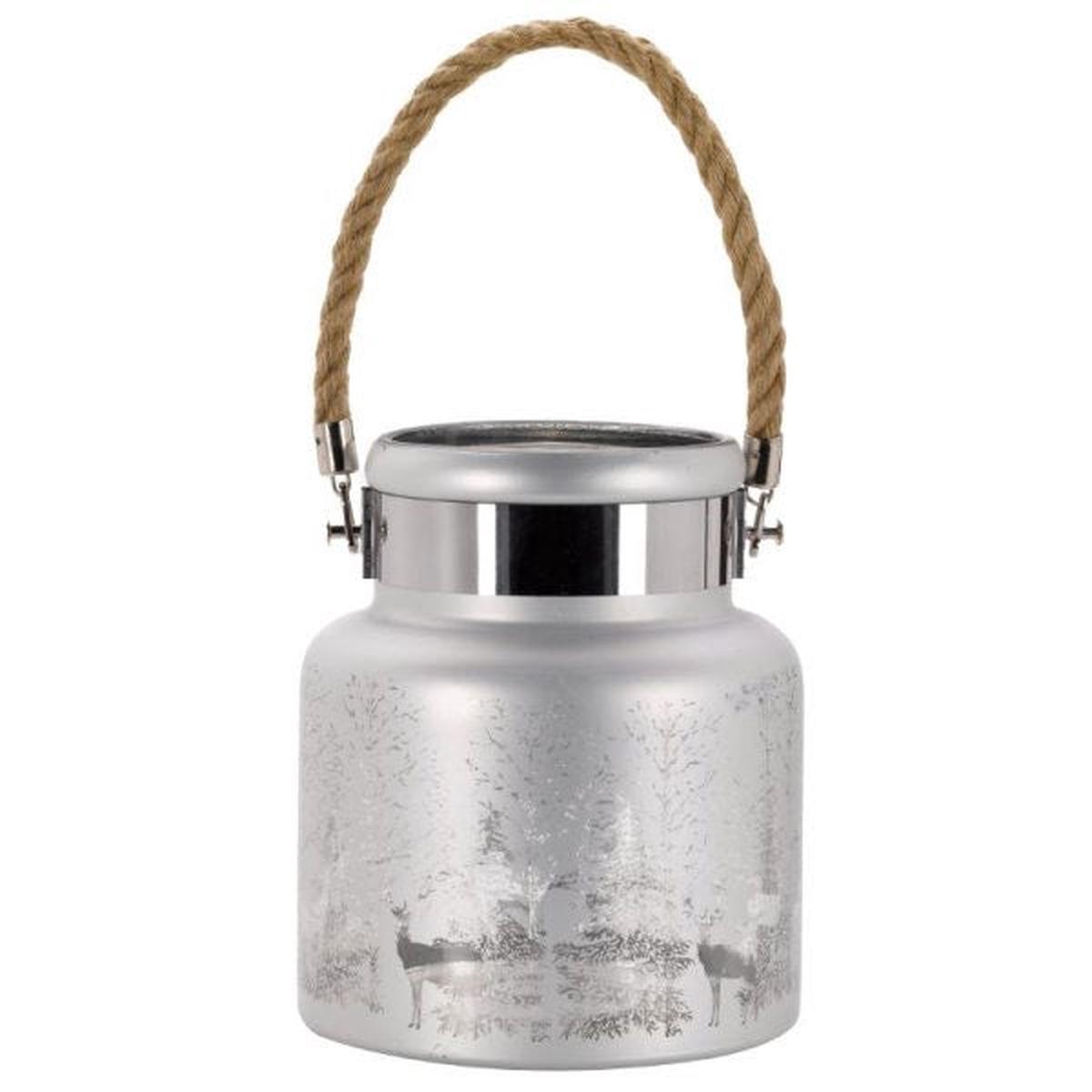 Wonderland Lantern Candle Holder Silver