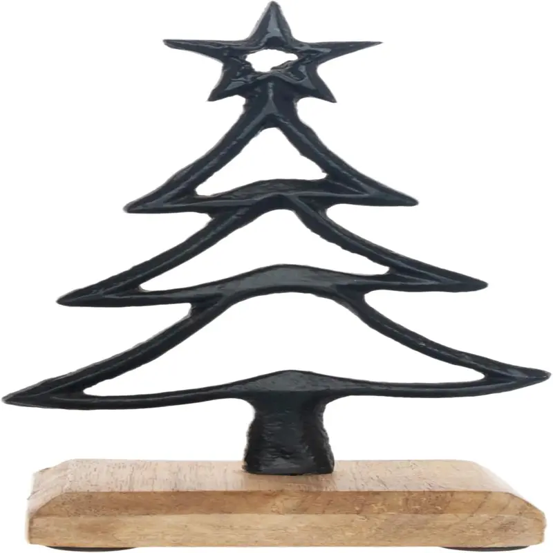 Tabletop Christmas Tree Winter Holiday Decorations for Home, 6.25